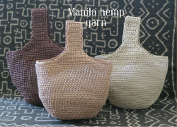 マニラヘンプヤーンのバッグ